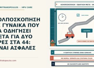 οδήγηση μετά την κολποσκόπηση