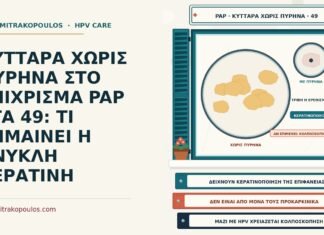 ΚΥΤΤΑΡΑ ΧΩΡΙΣ ΠΥΡΗΝΑ ΣΤΟ ΕΠΙΧΡΙΣΜΑ PAP ΣΤΑ 49: ΤΙ ΣΗΜΑΙΝΕΙ Η ΑΝΥΚΛΗ ΚΕΡΑΤΙΝΗ κύτταρα χωρίς πυρήνα στο Παπ
