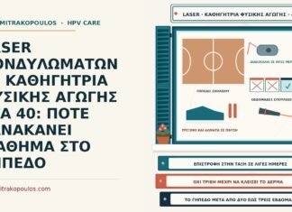 LASER ΚΟΝΔΥΛΩΜΑΤΩΝ ΣΕ ΚΑΘΗΓΗΤΡΙΑ ΦΥΣΙΚΗΣ ΑΓΩΓΗΣ ΣΤΑ 40: ΠΟΤΕ ΞΑΝΑΚΑΝΕΙ ΜΑΘΗΜΑ ΣΤΟ ΓΗΠΕΔΟ επιστροφή στη γυμναστική μετά το laser