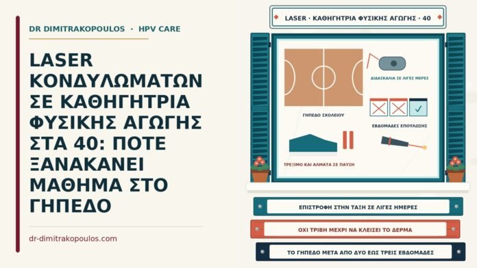 επιστροφή στη γυμναστική μετά το laser