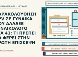 αλλαγή γυναικολόγου στην παρακολούθηση HPV