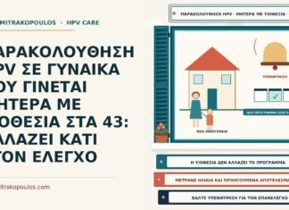 παρακολούθηση HPV σε νέα μητέρα με υιοθεσία