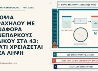 ΒΙΟΨΙΑ ΤΡΑΧΗΛΟΥ ΜΕ ΑΝΑΦΟΡΑ ΑΝΕΠΑΡΚΟΥΣ ΥΛΙΚΟΥ ΣΤΑ 43: ΓΙΑΤΙ ΧΡΕΙΑΖΕΤΑΙ ΝΕΑ ΛΗΨΗ ανεπαρκές υλικό βιοψίας τραχήλου