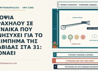 ΒΙΟΨΙΑ ΤΡΑΧΗΛΟΥ ΣΕ ΓΥΝΑΙΚΑ ΠΟΥ ΑΝΗΣΥΧΕΙ ΓΙΑ ΤΟ ΤΣΙΜΠΗΜΑ ΤΗΣ ΛΑΒΙΔΑΣ ΣΤΑ 31: ΠΟΝΑΕΙ πόνος στη βιοψία τραχήλου