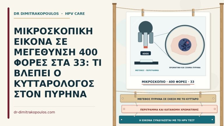 μεγέθυνση 400 φορές στο Παπ