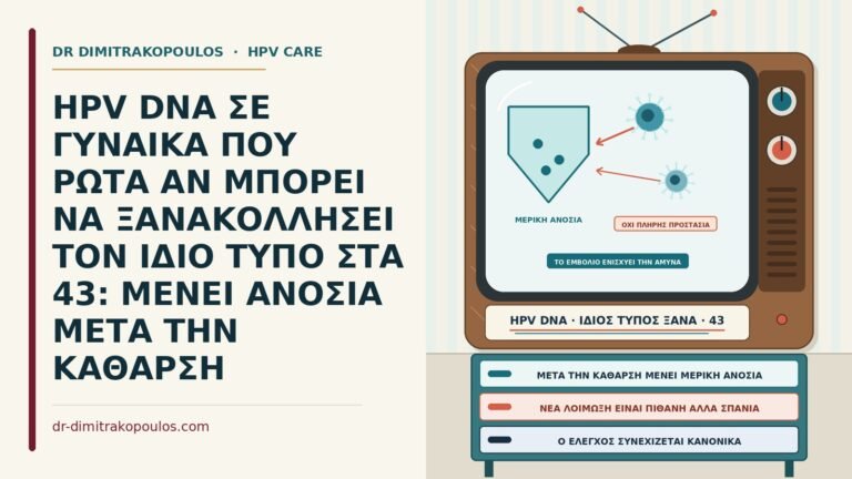 επαναμόλυνση με τον ίδιο τύπο HPV