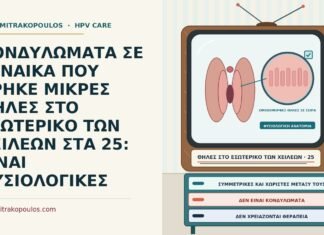 ΚΟΝΔΥΛΩΜΑΤΑ ΣΕ ΓΥΝΑΙΚΑ ΠΟΥ ΒΡΗΚΕ ΜΙΚΡΕΣ ΘΗΛΕΣ ΣΤΟ ΕΣΩΤΕΡΙΚΟ ΤΩΝ ΧΕΙΛΕΩΝ ΣΤΑ 25: ΕΙΝΑΙ ΦΥΣΙΟΛΟΓΙΚΕΣ θηλές του προδόμου και κονδυλώματα