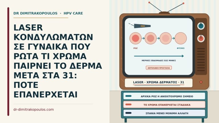 χρώμα δέρματος μετά από laser