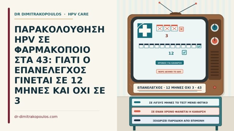 Επανέλεγχος HPV σε 12 μήνες
