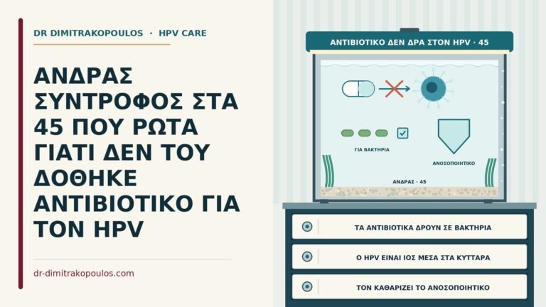αντιβιοτικό και HPV στον άνδρα