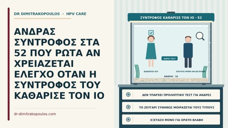 έλεγχος του άνδρα όταν η σύντροφος καθάρισε