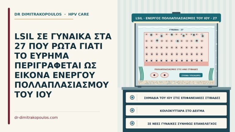 LSIL ως εικόνα ενεργού πολλαπλασιασμού του ιού