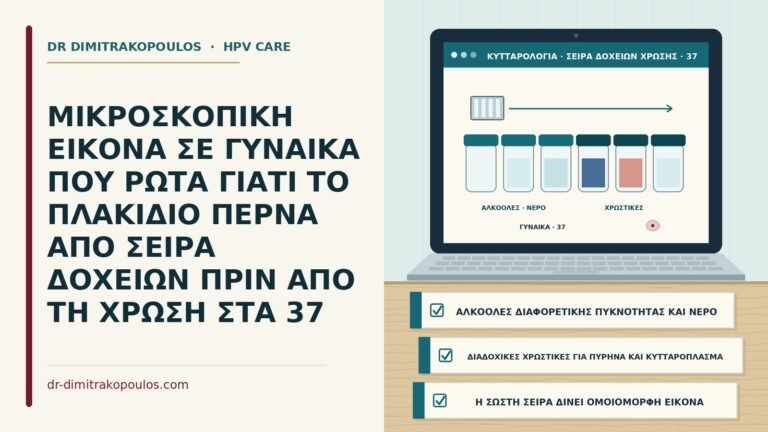 σειρά δοχείων χρώσης στο εργαστήριο