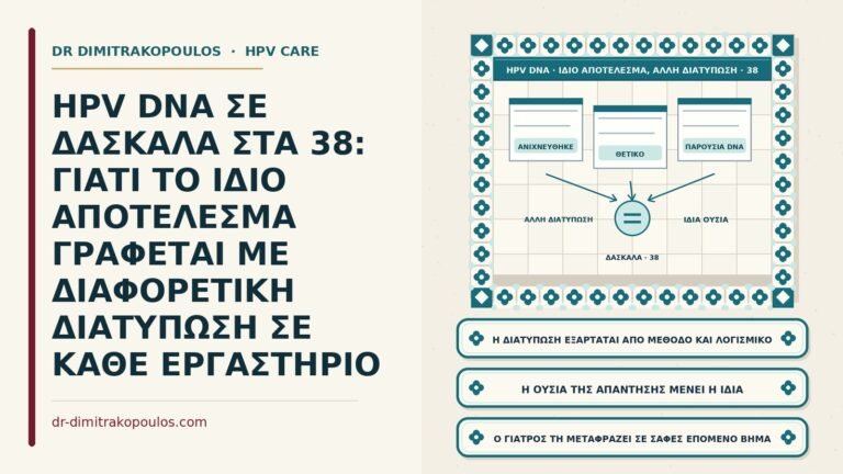 διατύπωση της απάντησης HPV DNA