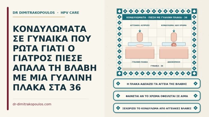 πίεση της βλάβης με γυάλινη πλάκα