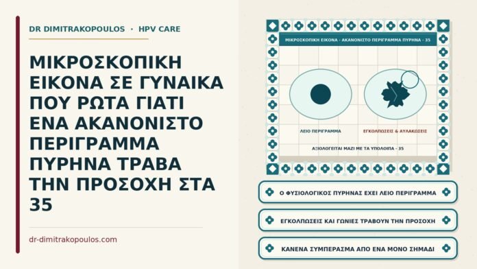 ακανόνιστο περίγραμμα πυρήνα