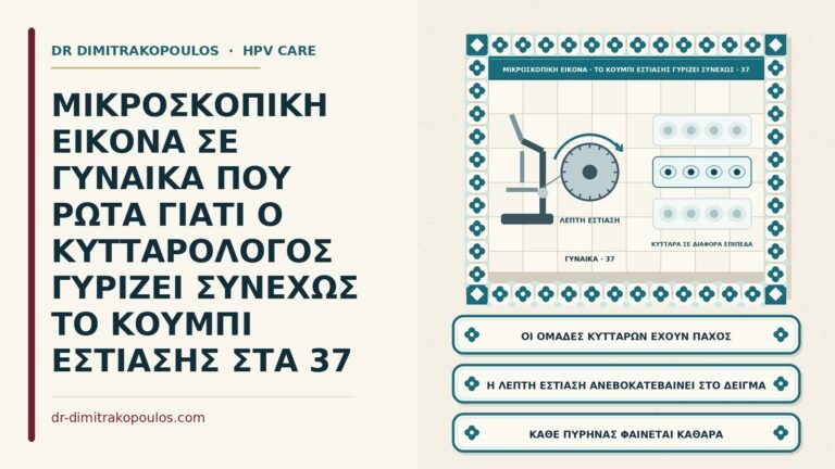 κουμπί εστίασης του μικροσκοπίου