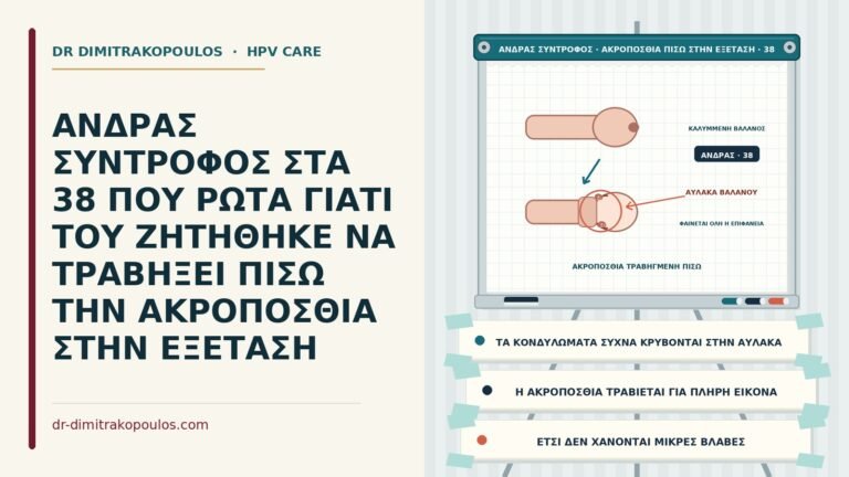 εξέταση κάτω από την ακροποσθία
