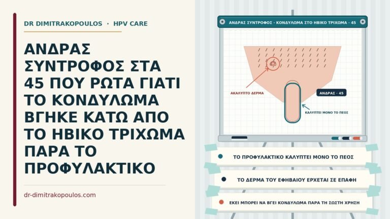 κονδύλωμα στο ηβικό τρίχωμα