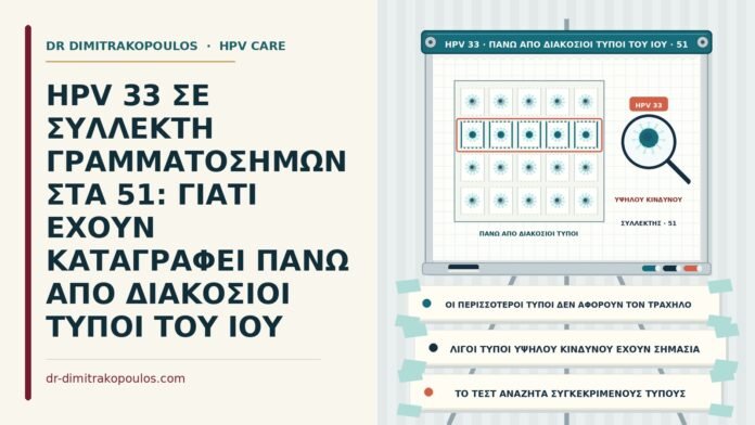 HPV 33 ΣΕ ΣΥΛΛΕΚΤΗ ΓΡΑΜΜΑΤΟΣΗΜΩΝ ΣΤΑ 51: ΓΙΑΤΙ ΕΧΟΥΝ ΚΑΤΑΓΡΑΦΕΙ ΠΑΝΩ ΑΠΟ ΔΙΑΚΟΣΙΟΙ ΤΥΠΟΙ ΤΟΥ ΙΟΥ οι πολλοί τύποι HPV και ο HPV 33