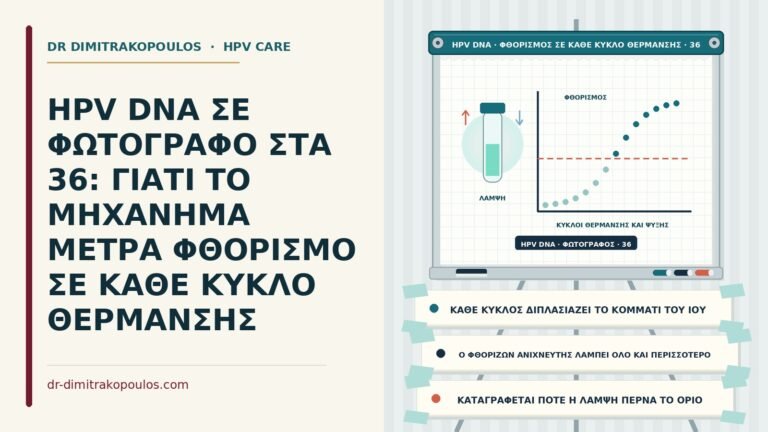 μέτρηση φθορισμού στο HPV DNA