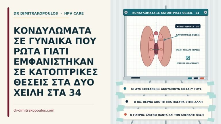 κονδυλώματα σε κατοπτρικές θέσεις