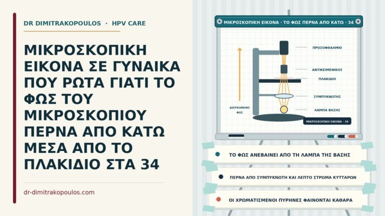 διερχόμενο φως στο μικροσκόπιο