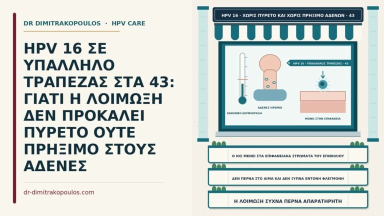 απουσία πυρετού στη λοίμωξη από HPV 16