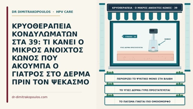 κώνος περιορισμού στην κρυοθεραπεία