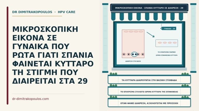 κύτταρα που διαιρούνται στο επίχρισμα
