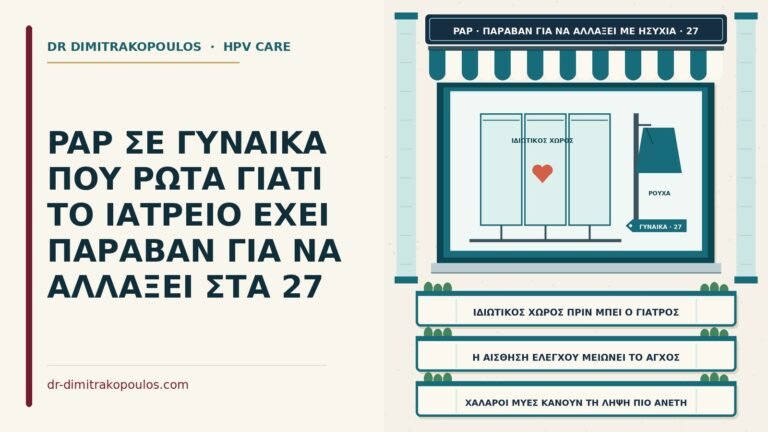 παραβάν αλλαγής πριν από το τεστ Παπ