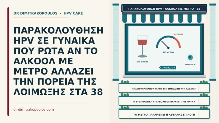 αλκοόλ με μέτρο και πορεία του HPV