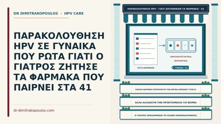 λίστα φαρμάκων στην παρακολούθηση HPV
