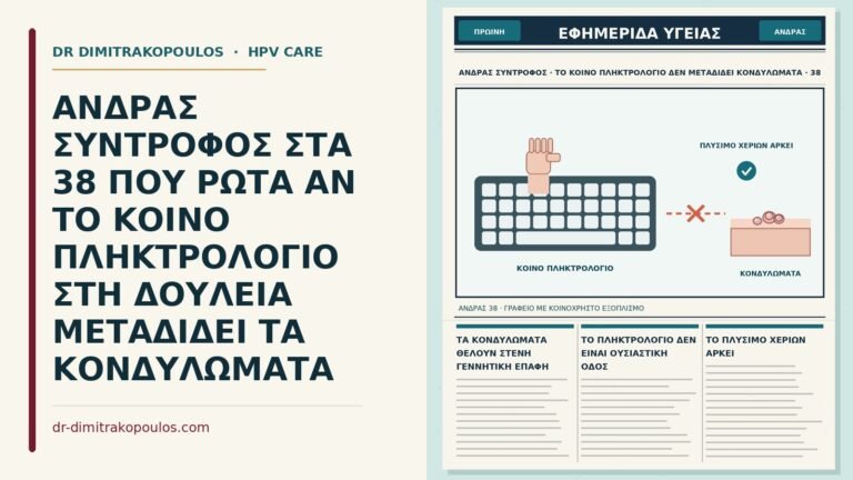 κοινό πληκτρολόγιο και κονδυλώματα