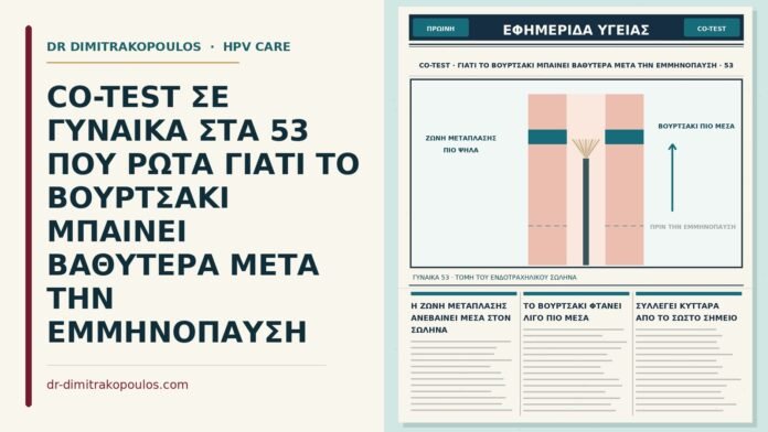 λήψη co-test μετά την εμμηνόπαυση