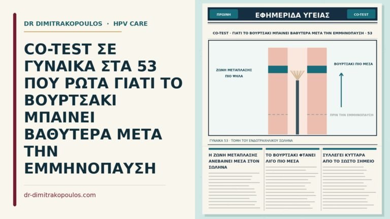 λήψη co-test μετά την εμμηνόπαυση