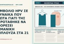 ΕΜΒΟΛΙΟ HPV ΣΕ ΓΥΝΑΙΚΑ ΠΟΥ ΡΩΤΑ ΓΙΑΤΙ ΤΗΣ ΠΡΟΤΑΘΗΚΕ ΝΑ ΦΟΡΕΣΕΙ ΑΜΑΝΙΚΗ ΜΠΛΟΥΖΑ ΣΤΑ 21 αμάνικη μπλούζα στο ραντεβού εμβολιασμού