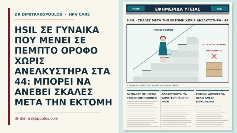 σκάλες μετά την εκτομή για HSIL