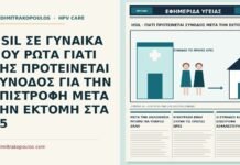 συνοδός μετά την εκτομή για HSIL