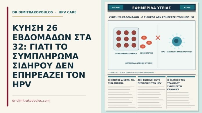 συμπλήρωμα σιδήρου στην κύηση και HPV