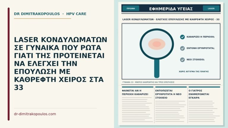 έλεγχος επούλωσης με καθρέφτη μετά το laser
