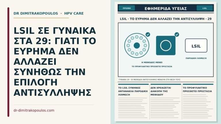 LSIL και επιλογή αντισύλληψης