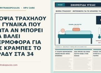 ΒΙΟΨΙΑ ΤΡΑΧΗΛΟΥ ΣΕ ΓΥΝΑΙΚΑ ΠΟΥ ΡΩΤΑ ΑΝ ΜΠΟΡΕΙ ΝΑ ΒΑΛΕΙ ΘΕΡΜΟΦΟΡΑ ΓΙΑ ΤΙΣ ΚΡΑΜΠΕΣ ΤΟ ΒΡΑΔΥ ΣΤΑ 34 θερμοφόρα για κράμπες μετά τη βιοψία τραχήλου