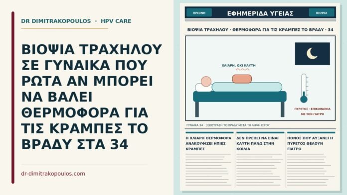 θερμοφόρα για κράμπες μετά τη βιοψία τραχήλου