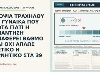 ΒΙΟΨΙΑ ΤΡΑΧΗΛΟΥ ΣΕ ΓΥΝΑΙΚΑ ΠΟΥ ΡΩΤΑ ΓΙΑΤΙ Η ΑΠΑΝΤΗΣΗ ΑΝΑΦΕΡΕΙ ΒΑΘΜΟ ΚΑΙ ΟΧΙ ΑΠΛΩΣ ΘΕΤΙΚΟ Η ΑΡΝΗΤΙΚΟ ΣΤΑ 39 βαθμός αλλοιώσεων στην απάντηση της βιοψίας