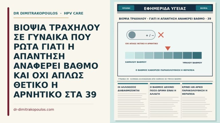 βαθμός αλλοιώσεων στην απάντηση της βιοψίας
