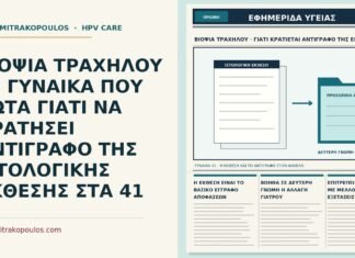 ΒΙΟΨΙΑ ΤΡΑΧΗΛΟΥ ΣΕ ΓΥΝΑΙΚΑ ΠΟΥ ΡΩΤΑ ΓΙΑΤΙ ΝΑ ΚΡΑΤΗΣΕΙ ΑΝΤΙΓΡΑΦΟ ΤΗΣ ΙΣΤΟΛΟΓΙΚΗΣ ΕΚΘΕΣΗΣ ΣΤΑ 41 αντίγραφο της ιστολογικής έκθεσης