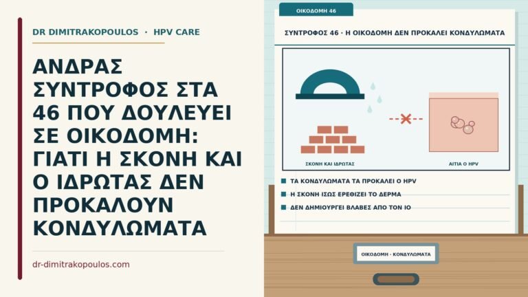 σκόνη οικοδομής, ιδρώτας και κονδυλώματα