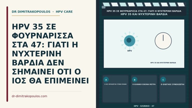 νυχτερινή βάρδια και επιμονή του HPV 35
