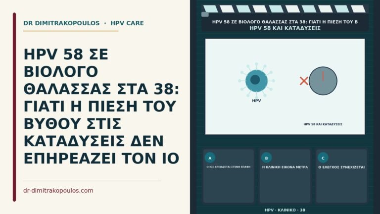πίεση βυθού στις καταδύσεις και HPV 58
